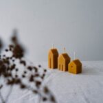 Sada svíček domeček - Yellow candles