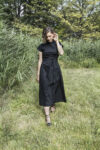 Černé zavinovací šaty Japan ENTL