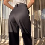 Elegantní kalhoty šedé – Basicatory