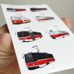 Samolepky Prague Trams Pack – Czech Deck