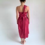 Magenta variabilní šaty NILPLA Bohéme – midi – Convertibles