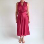 Magenta variabilní šaty NILPLA Bohéme – midi – Convertibles