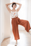 Mušelínové culottes Esme hnědé – Reparáda