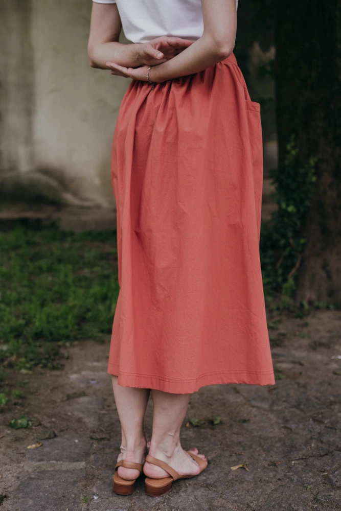 Oranžová sukně Lina - Reparáda Oranžová sukně Lina - Reparáda