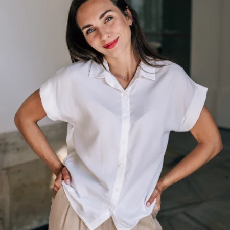 Bílá tencelová košile Vero - Reparáda