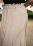 Béžová sukně LISI z lněné viskózy – yule