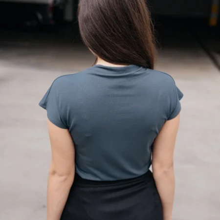 Petrolejové bamboo tričko s kr. rukávem - Reparáda