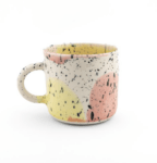 Porcelánový hrnek Aquarelle M, Pink&Yellow – Mindset