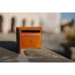 Karamelová pánská peněženka – Wood Style