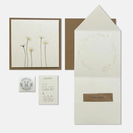 Přání se semínky sedmikrásky - Pozdrav z lesa