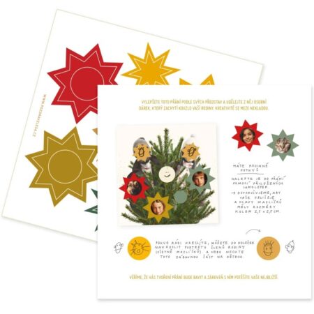 Vánoční přání s místem pro vaše fotografie - Pozdrav z lesa