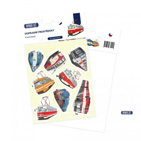 Samolepky vozů set (8 ks) - Dopravní svět