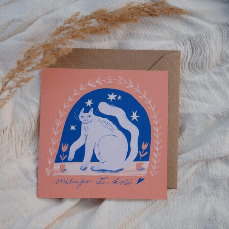 Přání Miluju Tě, kotě! - Listonoš