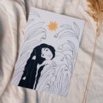 Print Žena v zahradě – Listonoš
