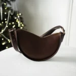 Kabelka Kayra dark brown, zlaté kování – Vena Valnoha