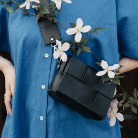 Kabelka Lola black, stříbrné kování - Vena Valnoha