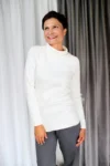 Dámský rolák Aurora neck rib, bílý – Oriclo