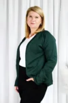 Dámský sakokardigan Lume, zelený – Oriclo