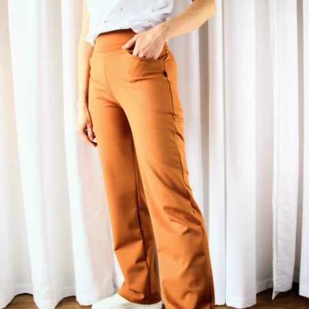 Dámské kalhoty Penny Flow, karamel - Oriclo