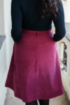 Manšestrová sukně Celeste, vínová – Reparáda