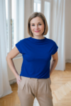 Bamboo tričko Aria s kr. rukávem královsky modré – Reparáda