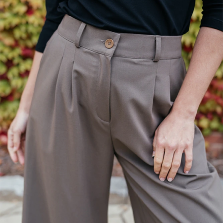 Business culottes Michele, taupe - Reparáda