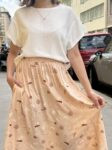 Sukně Rosie nude s výrazným vzorem Modiva