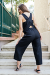 Lněné culottes Ronda, černé – Reparáda